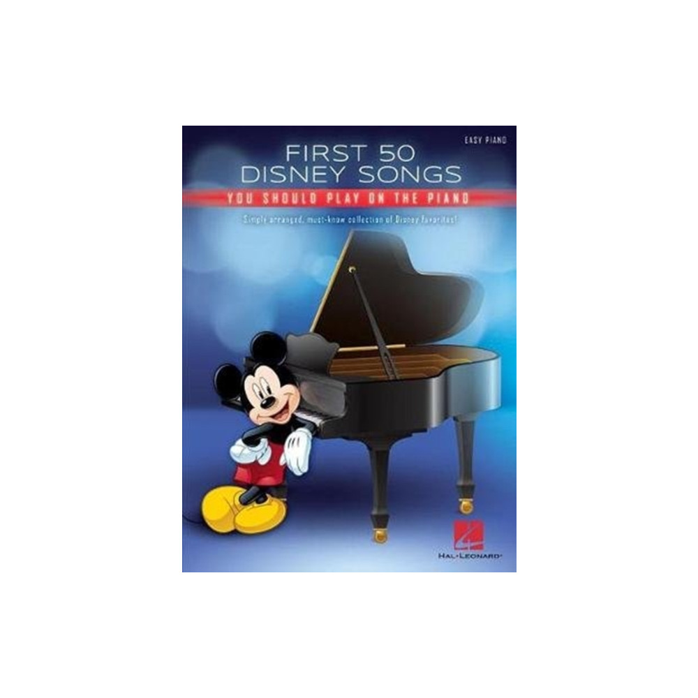 Produktbild för First 50 Disney Songs You Should Play on the Piano (häftad, eng)