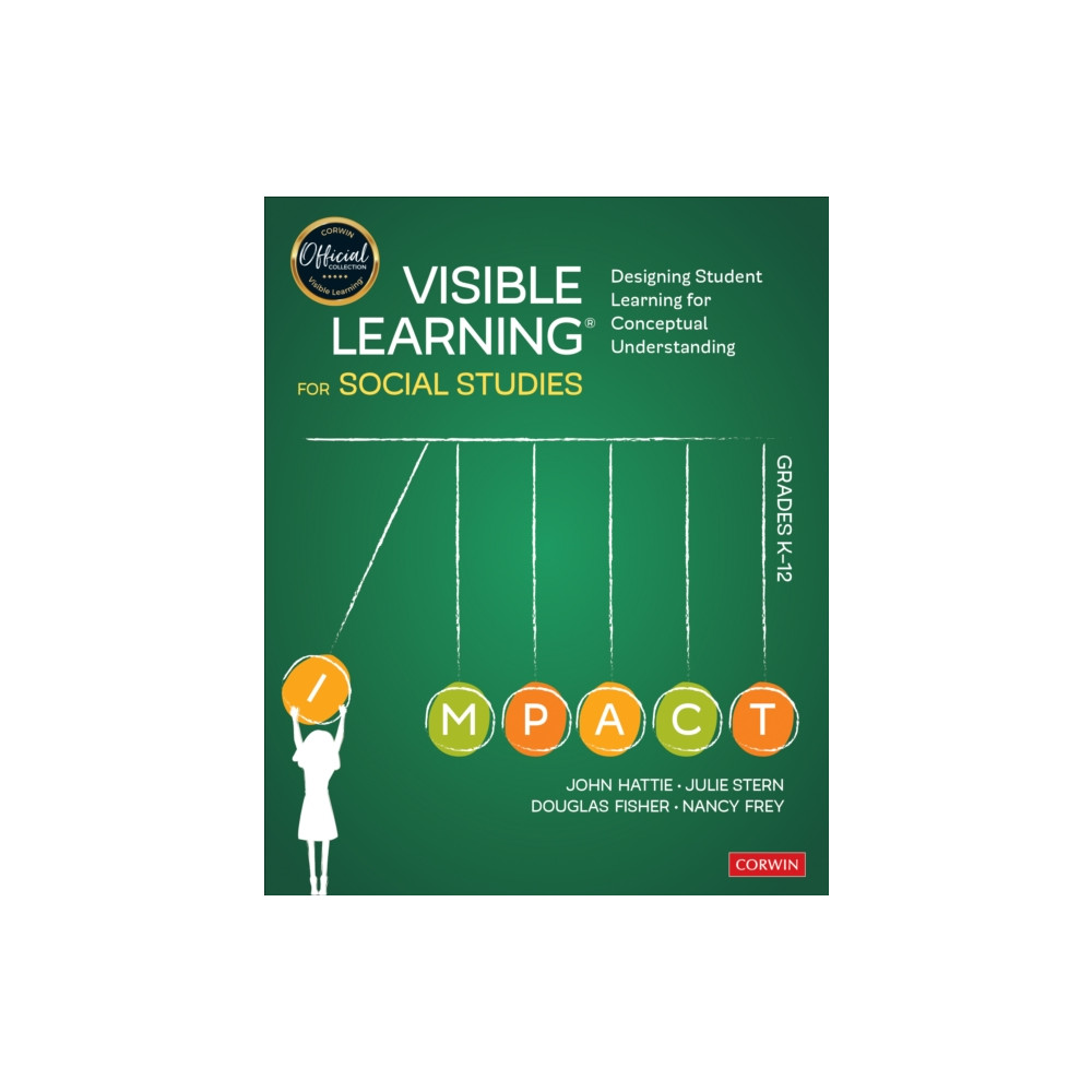 Produktbild för Visible Learning for Social Studies, Grades K-12 (häftad, eng)