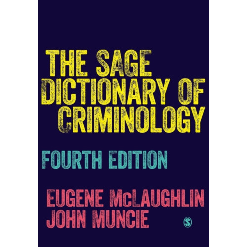 Sage Publications Ltd The SAGE Dictionary of Criminology (häftad, eng)