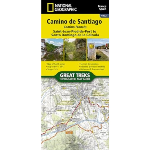 National Geographic Maps Camino de Santiago - Camino Frances Map 1 of 4