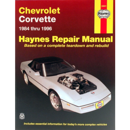 Haynes Manuals Inc Chevrolet Corvette (84 - 96) (häftad, eng)
