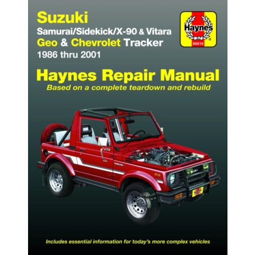 Haynes Publishing Suzuki Samurai (86-95), Sidekick (89-98), X-90 (96-98) & Vitara (99-01), Geo Tracker (86-97) & Chevrolet Tracker (98-01) Haynes Repair Manual (USA) (häftad, eng)