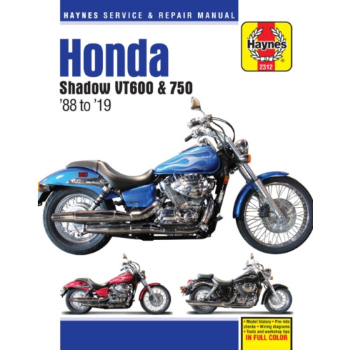 Haynes Manuals Inc Honda Shadow VT600 & 750 (88-19) (häftad, eng)