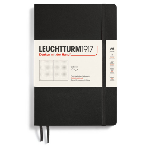 Leuchtturm1917 LT NOTEBOOK A5 Soft Dotted Black