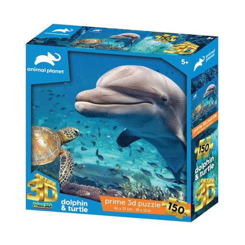 Robetoy Pussel 3D delfin och sköldpadda, 150 bitar