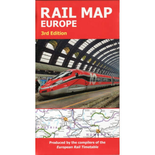 European Rail Timetable Limited Rail Map Europe