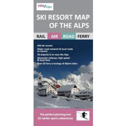 Heritage House (Publishers) Ltd Ski Resort Map of the Alps