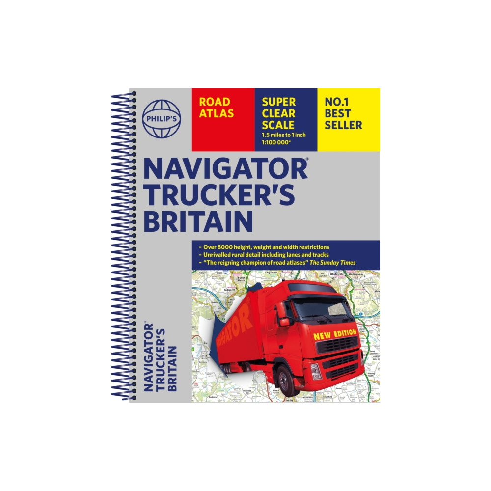 Produktbild för Philip's Navigator Trucker's Britain: Spiral (bok, spiral, eng)