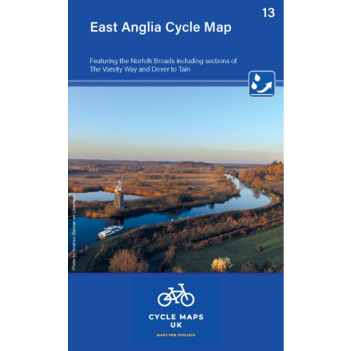 Cordee East Anglia Cycle Map featuring The Norfolk Broads