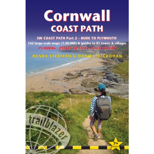 Trailblazer Publications Cornwall Coast Path Trailblazer walking guide (häftad, eng)