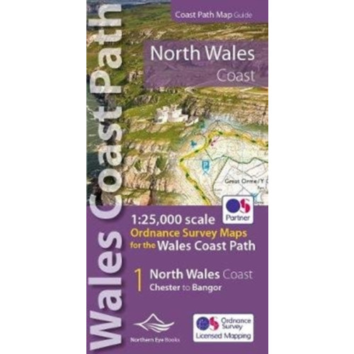 Northern Eye Books North Wales Coast Path Map (häftad, eng)