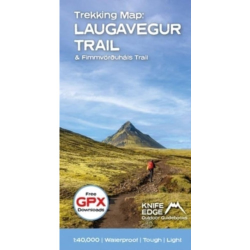 Knife Edge Outdoor Limited Trekking Map: Iceland's Laugavegur Trail (& Fimmvorduhals Trail)