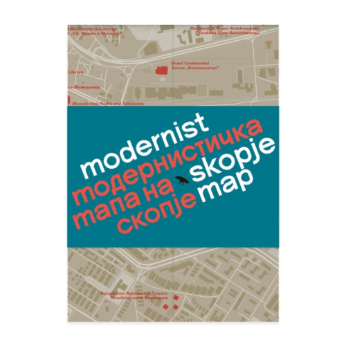 Blue Crow Media Modernist Skopje Map