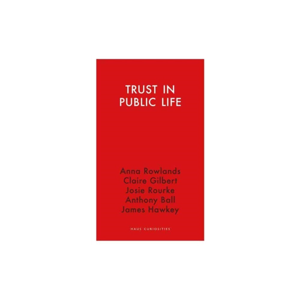 Produktbild för Trust in Public Life (häftad, eng)