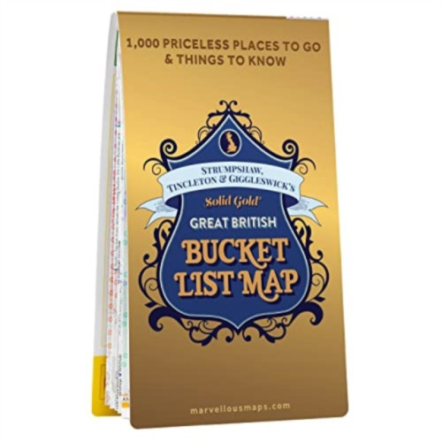 Marvellous Maps ST&G's Solid Gold Great British Bucket List Map