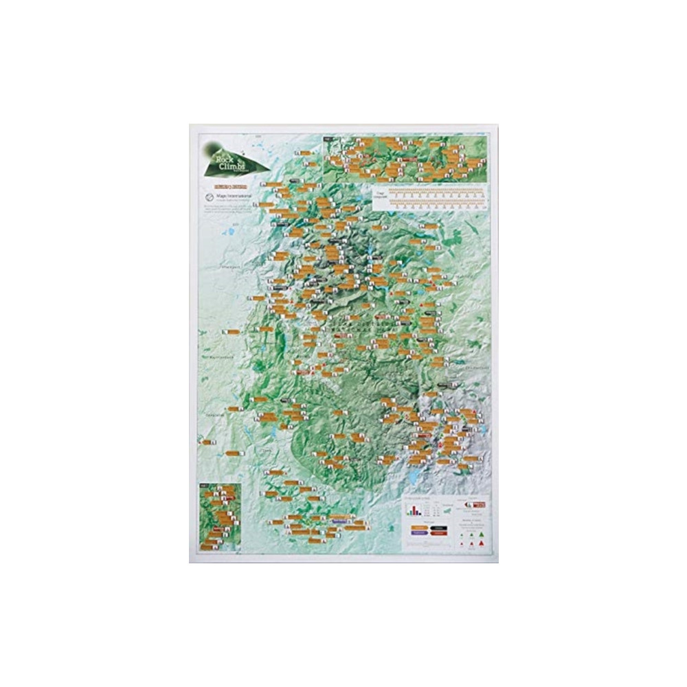 Produktbild för Rock Climbs Peak District Scratch Print