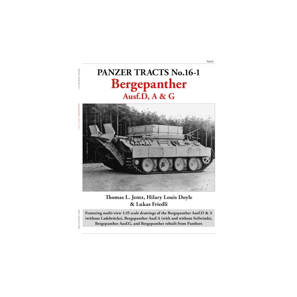 Produktbild för Panzer Tracts No.16-1: Bergepanther (häftad, eng)