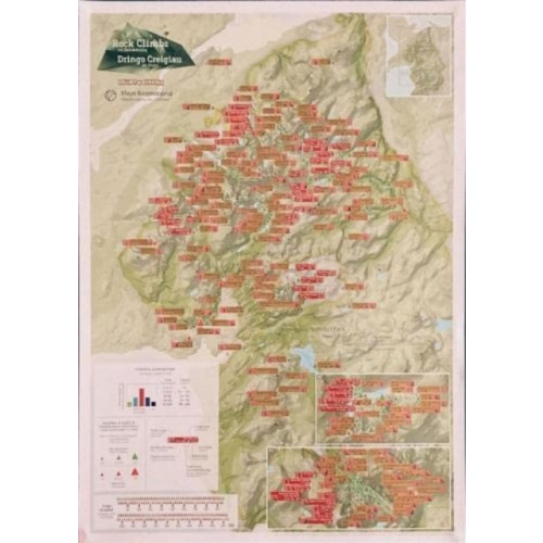 Maps International Ltd Snowdonia Rock Climbs Collect & Scratch Print