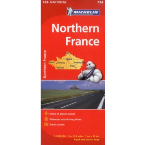 Michelin Editions Des Voyages Northern France - Michelin National Map 724
