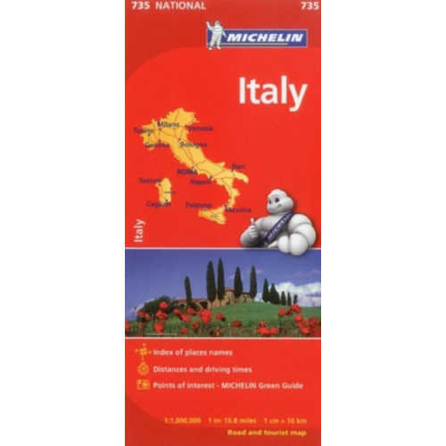 Michelin Editions Des Voyages Italy - Michelin National Map 735