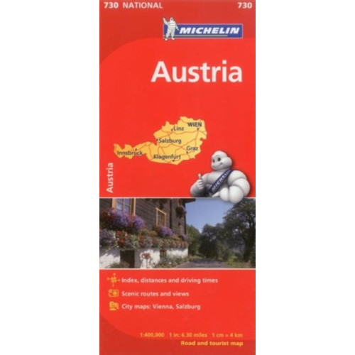 Michelin Editions Des Voyages Austria - Michelin National Map 730