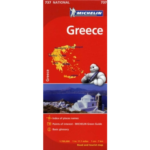 Michelin Editions Des Voyages Greece - Michelin National Map 737