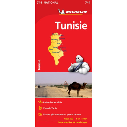 Michelin Editions Des Voyages Tunisia - Michelin National Map 744