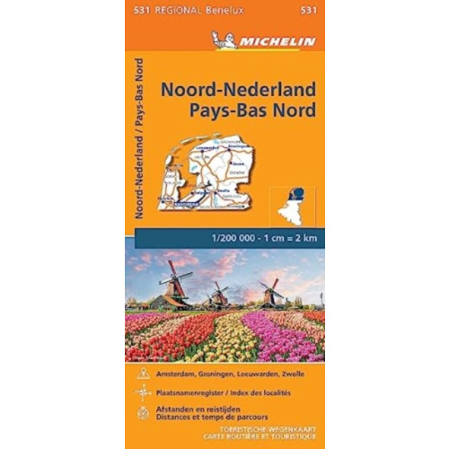 Michelin Editions Des Voyages Netherlands North - Michelin Regional Map 531