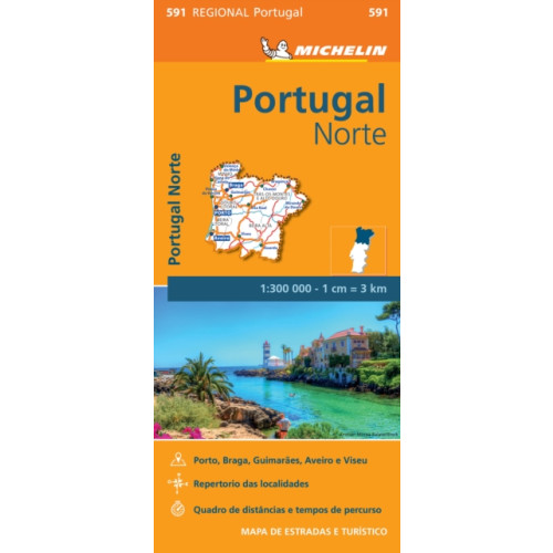 Michelin Editions Des Voyages Portugal Norte - Michelin Regional Map 591