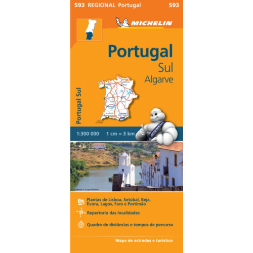 Michelin Editions Des Voyages Portugal Sud - Algrave - Michelin Regional Map 593