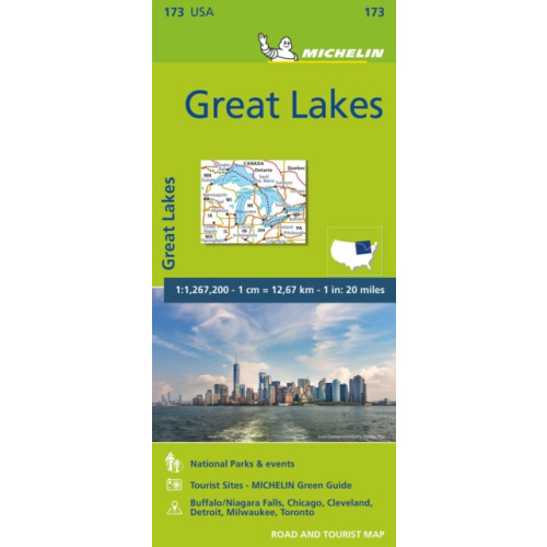 Michelin Editions Des Voyages Great Lakes - Zoom Map 173