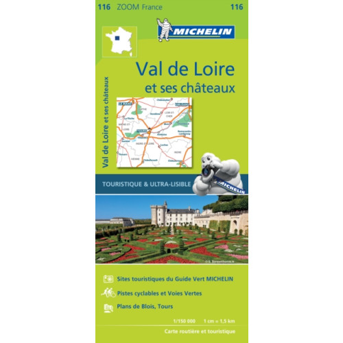 Michelin Editions Des Voyages Chateaux of the Loire - Zoom Map 116