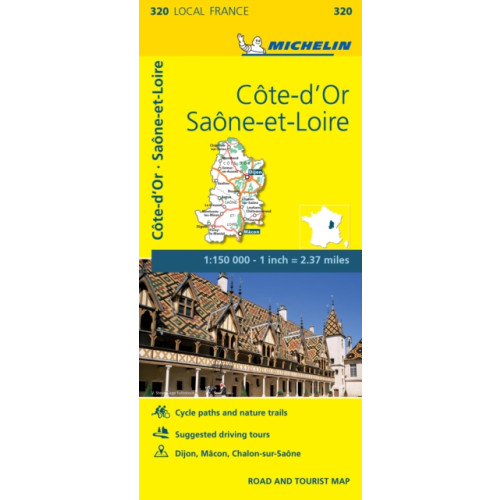 Michelin Editions Des Voyages Cote-d'Or, Saone-et-Loire - Michelin Local Map 320