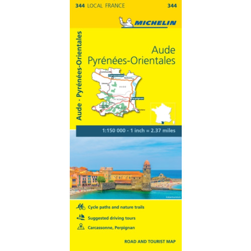 Michelin Editions Des Voyages Aude, Pyrenees-Orientales - Michelin Local Map 344