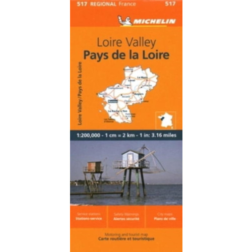 Michelin Editions Des Voyages Pays de la Loire - Michelin Regional Map 517