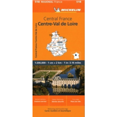 Michelin Editions Des Voyages Centre - Michelin Regional Map 518
