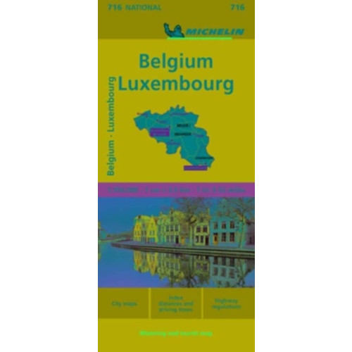 Michelin Editions Des Voyages Belgium & Luxembourg - Michelin National Map 716