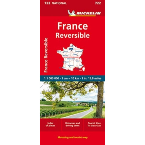 Michelin Editions Des Voyages France - reversible - Michelin National Map 722