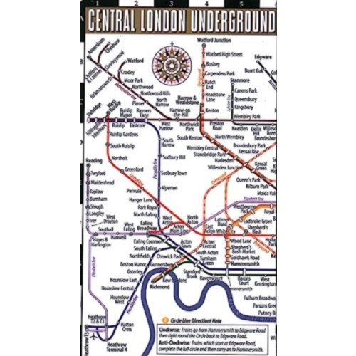 Michelin Editions Des Voyages Streetwise London Underground Map - Laminated Map of the London Underground, England