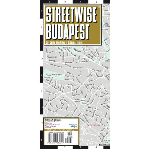 Michelin Editions Des Voyages Streetwise Budapest Map - Laminated City Center Street Map of Budapest, Hungary