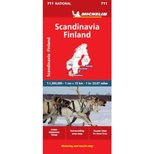 Michelin Editions Des Voyages Scandinavia & Finland - Michelin National Map 711