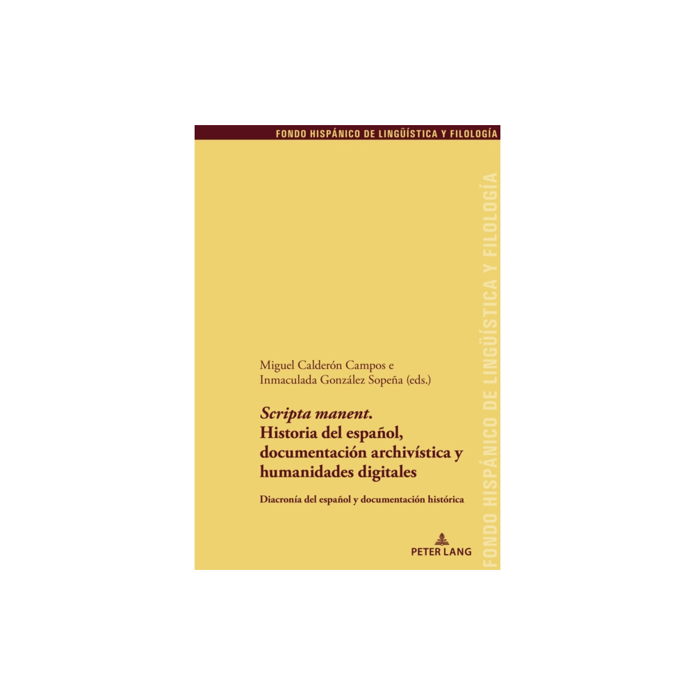 Produktbild för 'Scripta manent'. Historia del espanol, documentacion archivistica y humanidades digitales (häftad, spa)