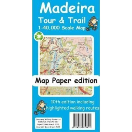 Discovery Walking Guides Ltd Madeira Tour and Trail Map paper edition