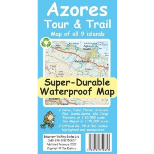 Discovery Walking Guides Ltd Azores Tour & Trail Super-Durable Map (2nd edition)