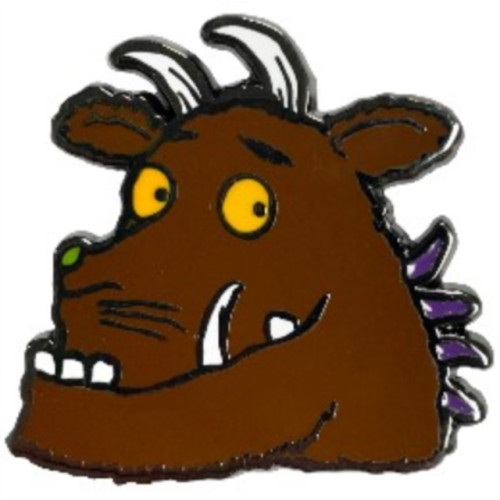 Pawprint Family Gruffalo Head Pin Badge