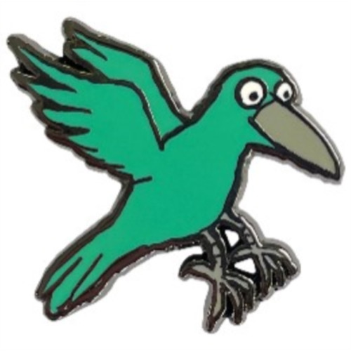 Pawprint Family Bird Character Pin Badge