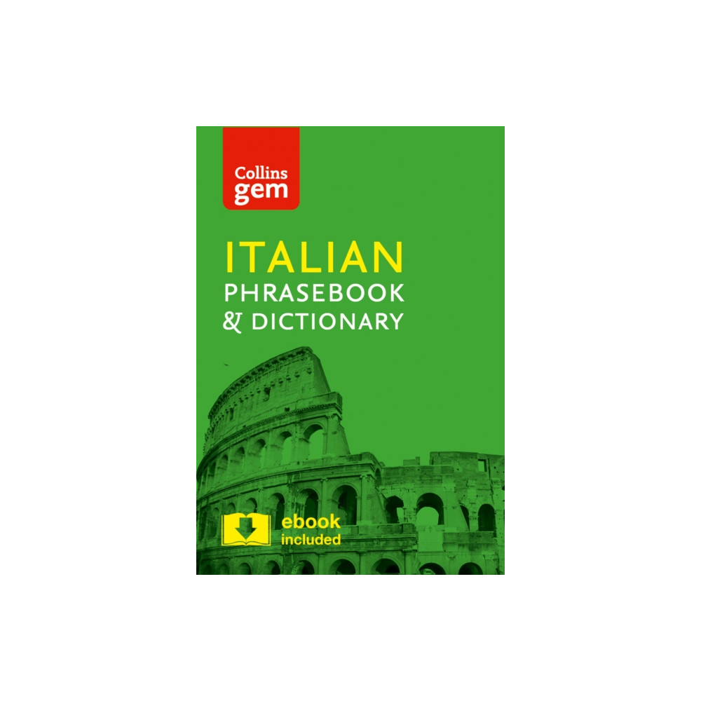 Produktbild för Collins Italian Phrasebook and Dictionary Gem Edition (häftad, eng)