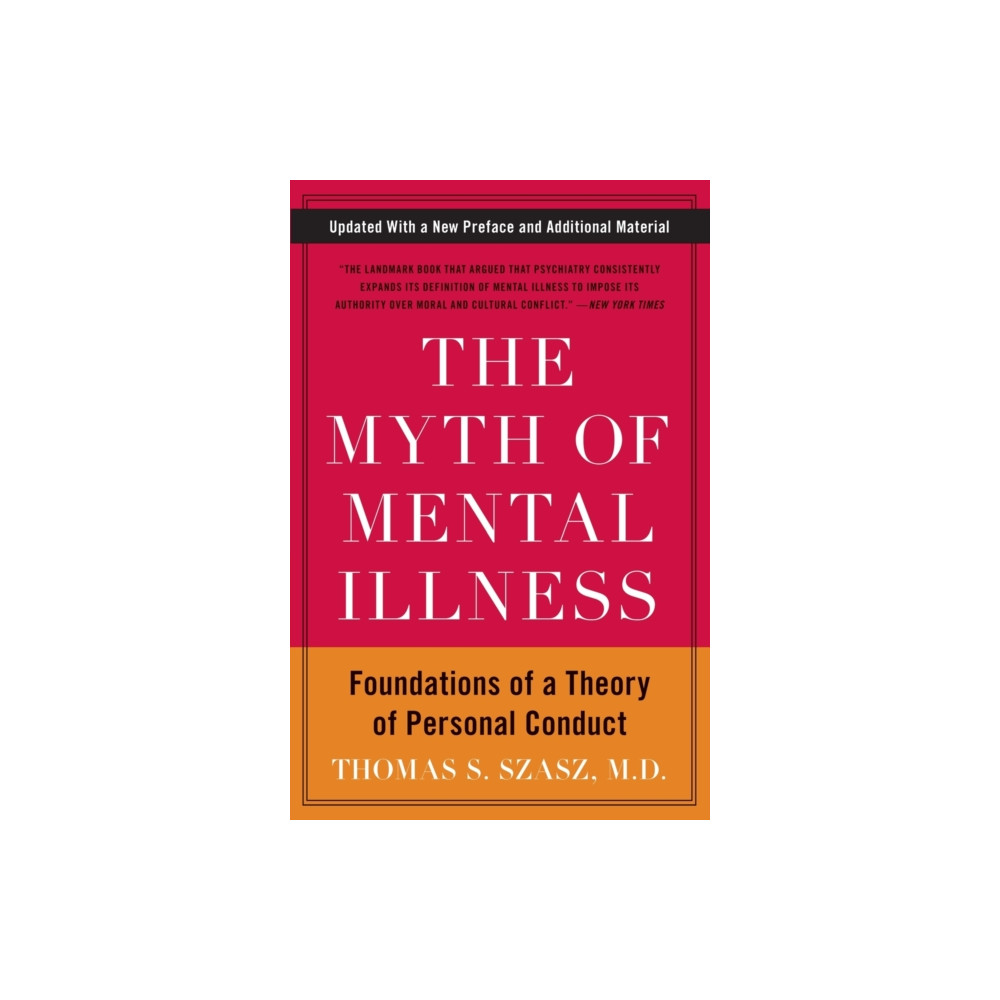 Produktbild för The Myth of Mental Illness (häftad, eng)