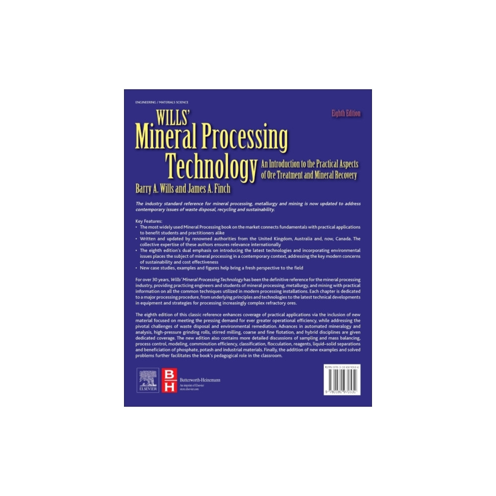 Produktbild för Wills' Mineral Processing Technology (häftad, eng)