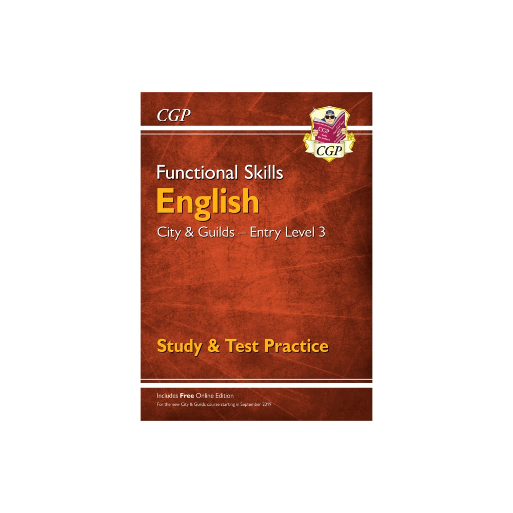 Produktbild för Functional Skills English: City & Guilds Entry Level 3 - Study & Test Practice (häftad, eng)
